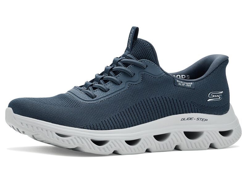 スケッチャーズ レディース シューズ スニーカー BOBS from SKECHERS Hands Free SlipIns Bobs Arc Waves Dark Navy ネイビー