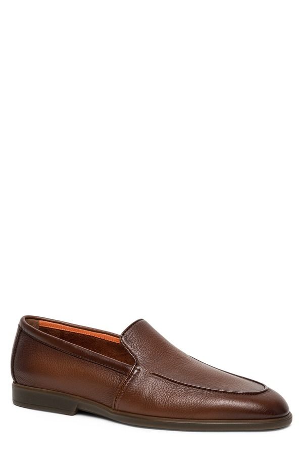 サントーニ メンズ シューズ Santoni Malibu SlipOn Shoe Light BrownC79 ブラウン