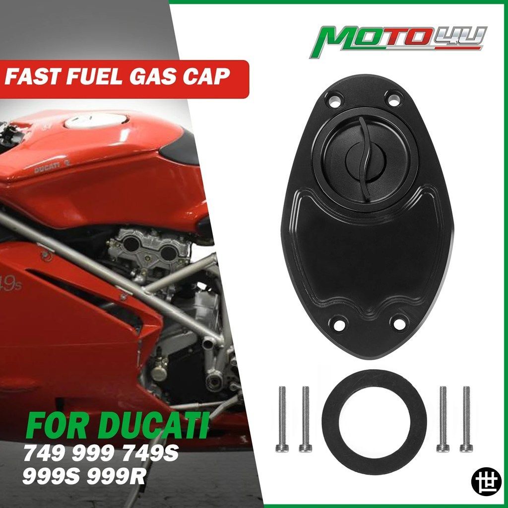 オートバイ燃料ガスキャップタンクキャップカバーDUCATI 749 999 749S 749R 999S 999R用ブラック