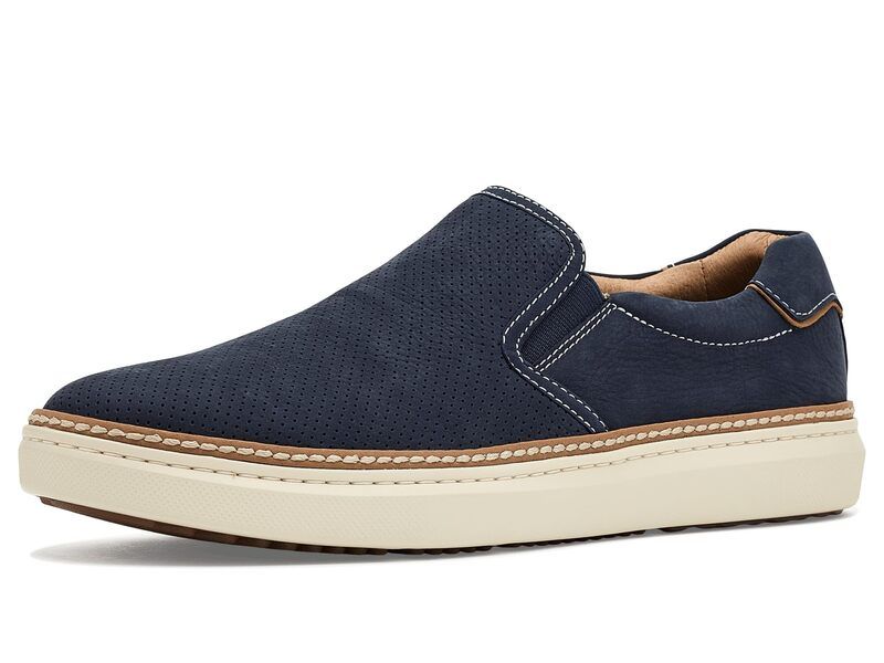 ジョンストンアンドマーフィー メンズ シューズ スニーカー Johnston Murphy Mcguffey 2 Perfed SlipOnavy Nubuck ネイビー