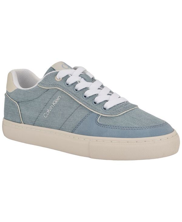 カルバンクライン レディース シューズ スニーカー デニム レース Calvin Klein Womens Caspian Denim LaceUp Sneakers Medium Blue Deni