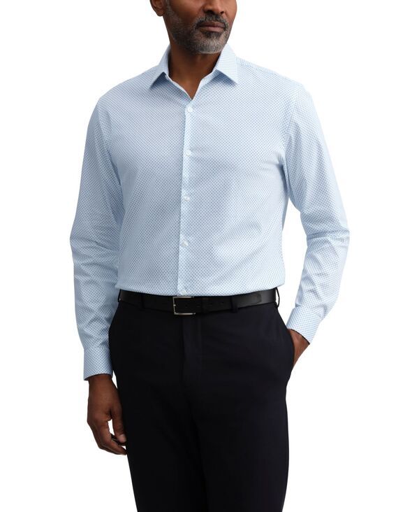 ケネスコール メンズ トップス シャツ Kenneth Cole Reaction Mens TechniCole Stretch SlimFit Dresshirt White Multi ホワイト