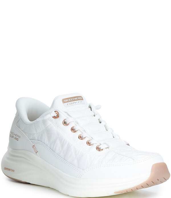 スケッチャーズ レディース シューズ スニーカー Skechers Womens Hands Free SlipIns Contour Foam Cozy Fit Golden Hour Sneake
