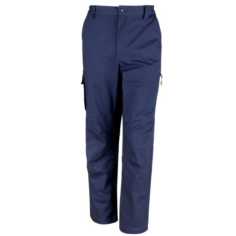 リザルト レディース ボトムス カジュアルパンツ WORKGUARD by Result Unisex Adult Sabre Stretch Work Trousers Navy ネイビー