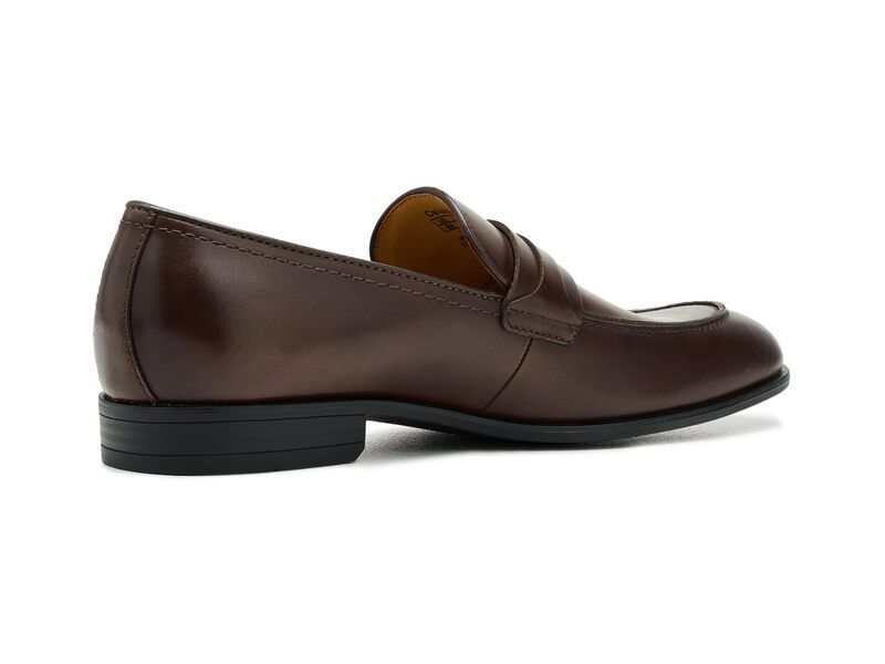 カルバンクライン メンズ シューズ スリッポン・ローファー Calvin Klein Obexx Medium Brown Leather ブラウン
