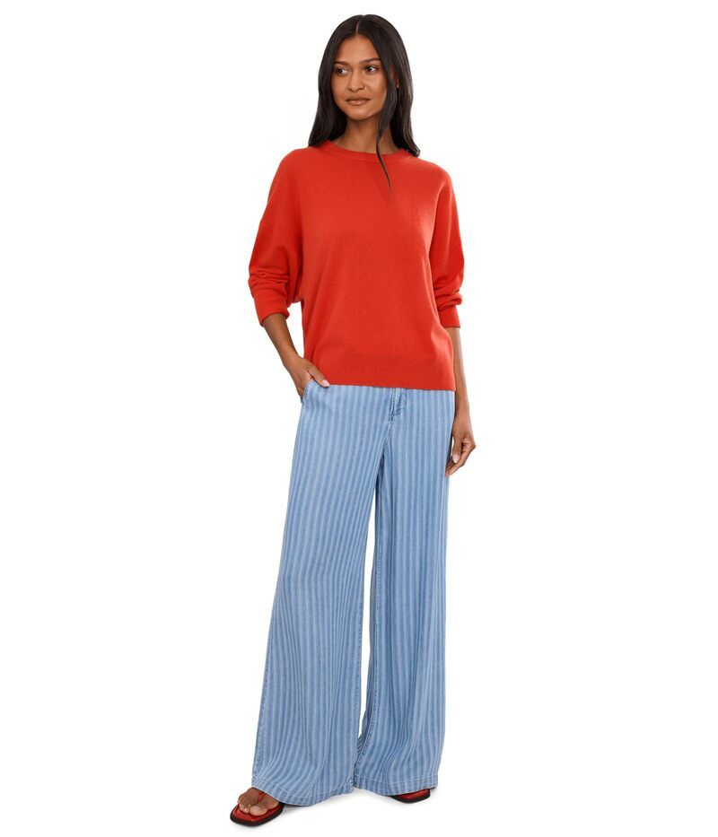 カットフロムザクロス レディース ボトムス カジュアルパンツ ワイドレッグ Kut From The Kloth Ryan HighRise Wide Leg Ribbon Blue Ribbon ブ