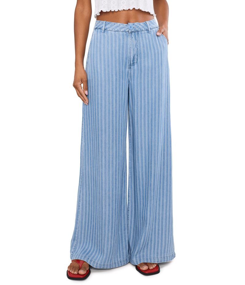 カットフロムザクロス レディース ボトムス カジュアルパンツ ワイドレッグ Kut From The Kloth Ryan HighRise Wide Leg Ribbon Blue Ribbon ブ