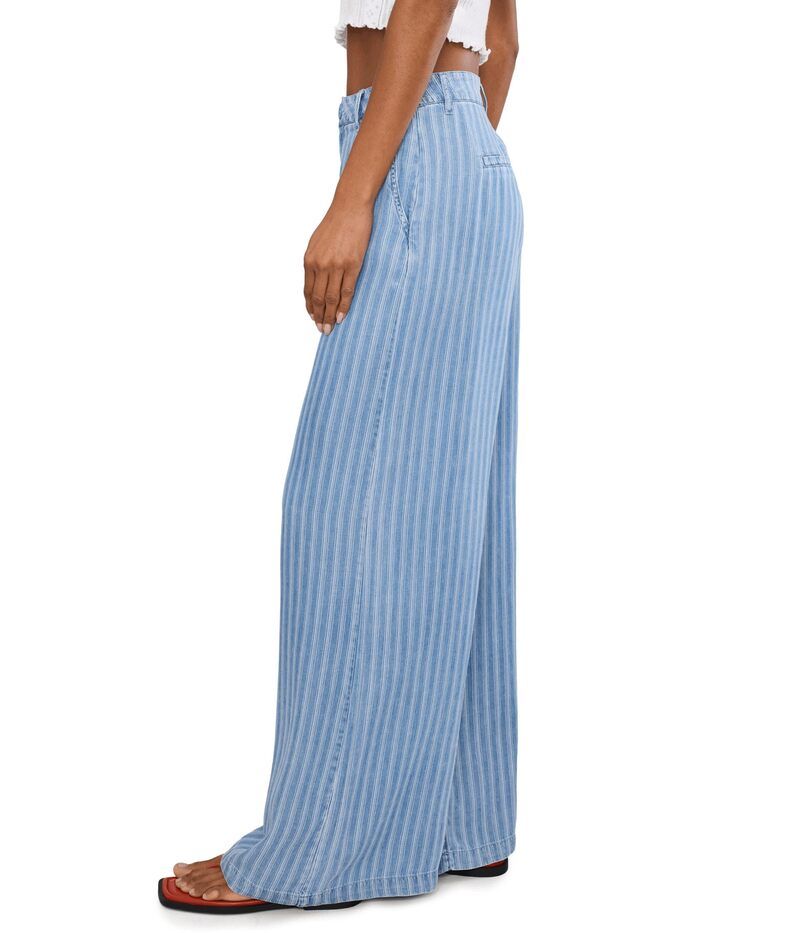 カットフロムザクロス レディース ボトムス カジュアルパンツ ワイドレッグ Kut From The Kloth Ryan HighRise Wide Leg Ribbon Blue Ribbon ブ