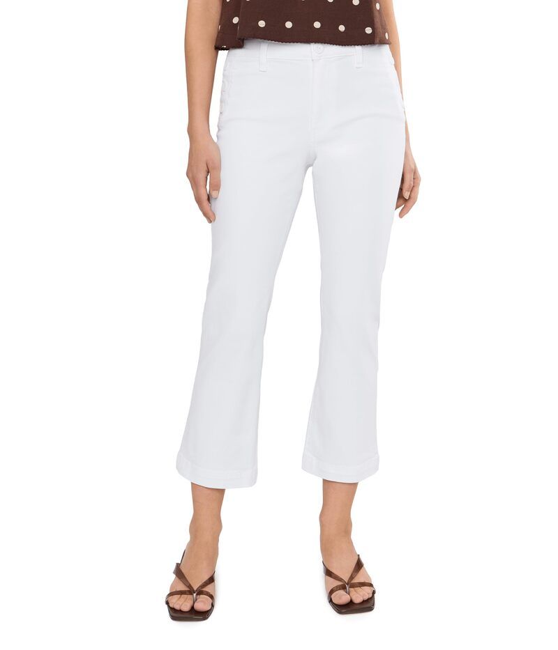 カットフロムザクロス レディース ボトムス カジュアルパンツ プチ Kut From The Kloth Petite Kelsey HighRise Flare Pants White ホワイト