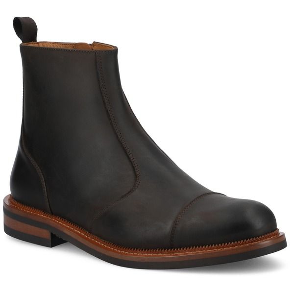 タフト メンズ シューズ ブーツ・レインブーツ TAFT Mens Lewisidezip Boot Dark Brown ブラウン