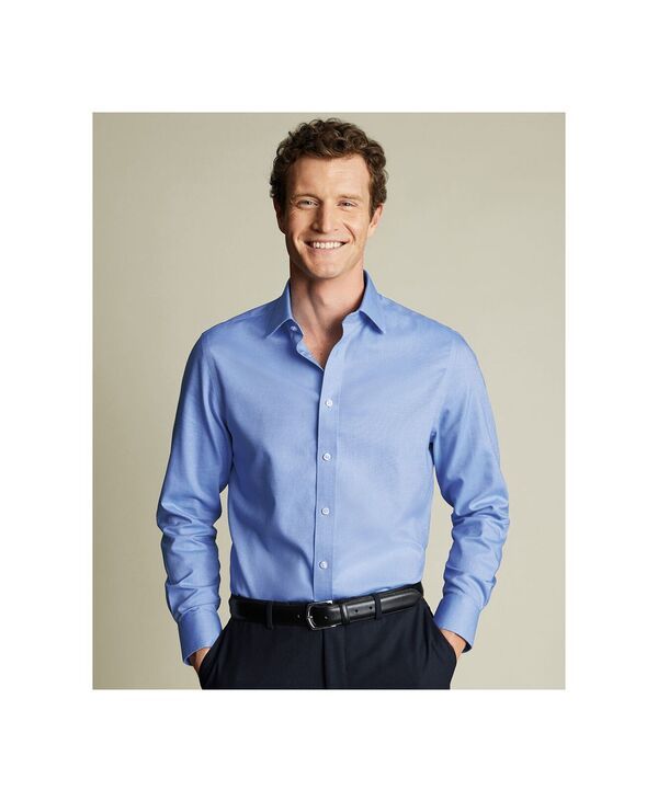 チャールズティリット メンズ トップス シャツ Charles Tyrwhitt Mens Classicollar Solidresshirt Medium Blue ブルー