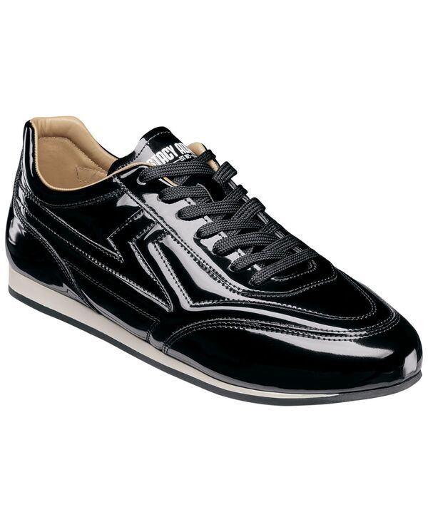 ステイシーアダムス メンズ シューズ スニーカー レース Stacy Adams Mens Action 150 Sporty LaceUp Sneakers Black patent ブラック