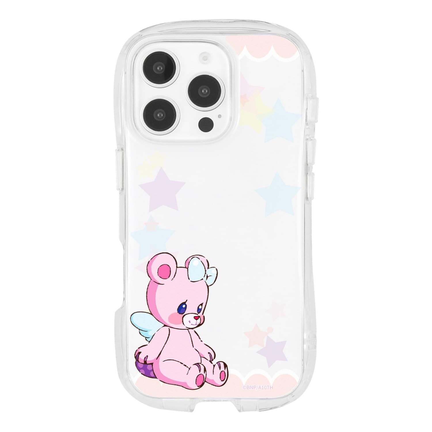 Gourmandy's Aikatsu! iPhone 16 Pro Compatible Crystal Clear Case Angel Bear BAK-03A