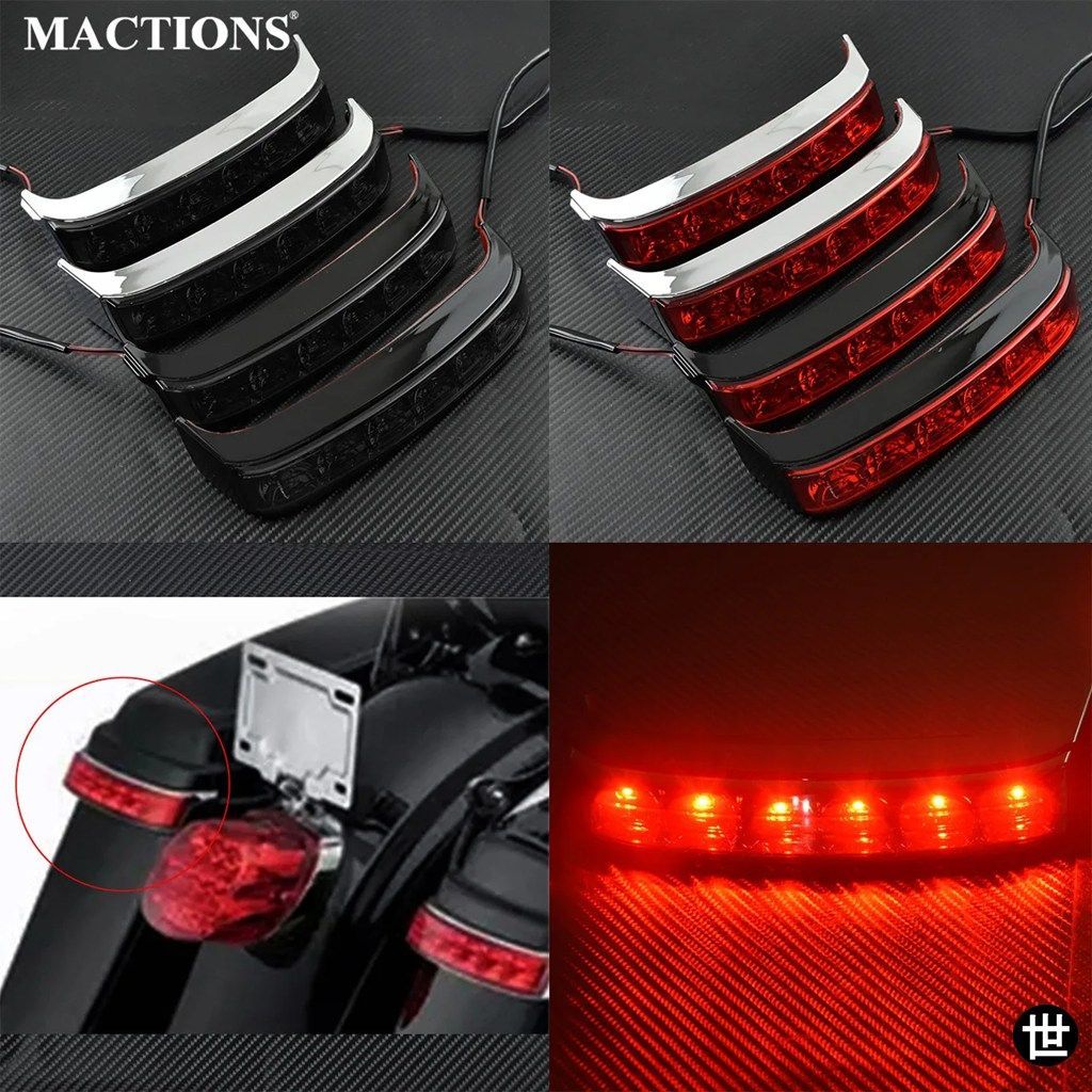 ハーレーダビッドソン ツーリング ロードキング ストリートグライド FLHR CVO リミテッド 2014-2024 用 オートバイ LED サドルバッグ ター