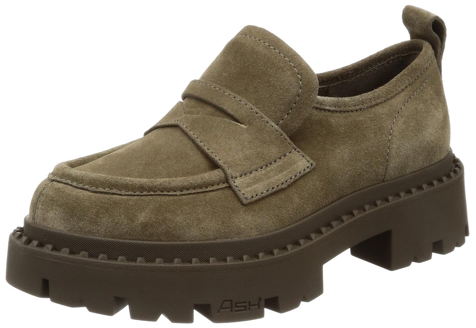 新品 [アッシュ] 【GENIAL STUD】厚底コインローファー
