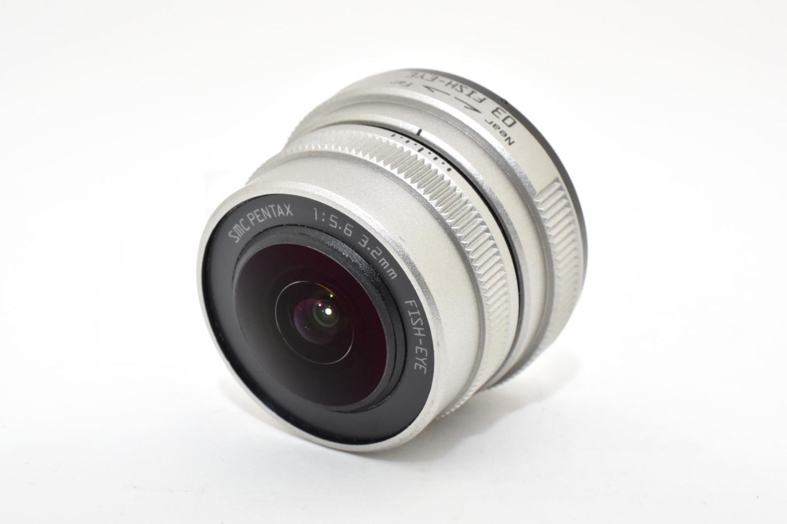 ★美品★ ペンタックス PENTAX 03 FISH-EYE シルバー 3.2mm F5.6 Qマウント用 RYM6487 #33