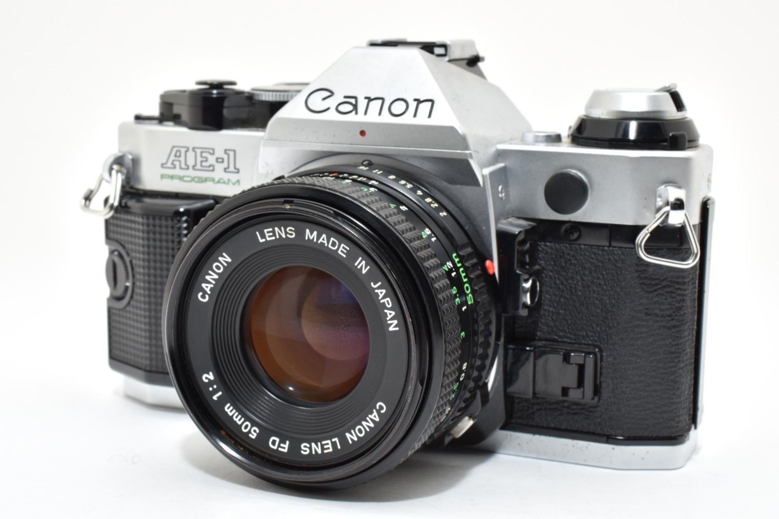 ☆外観美品☆ キヤノン Canon AE-1 PROGRAM シルバー + NEW FD 50mm F2