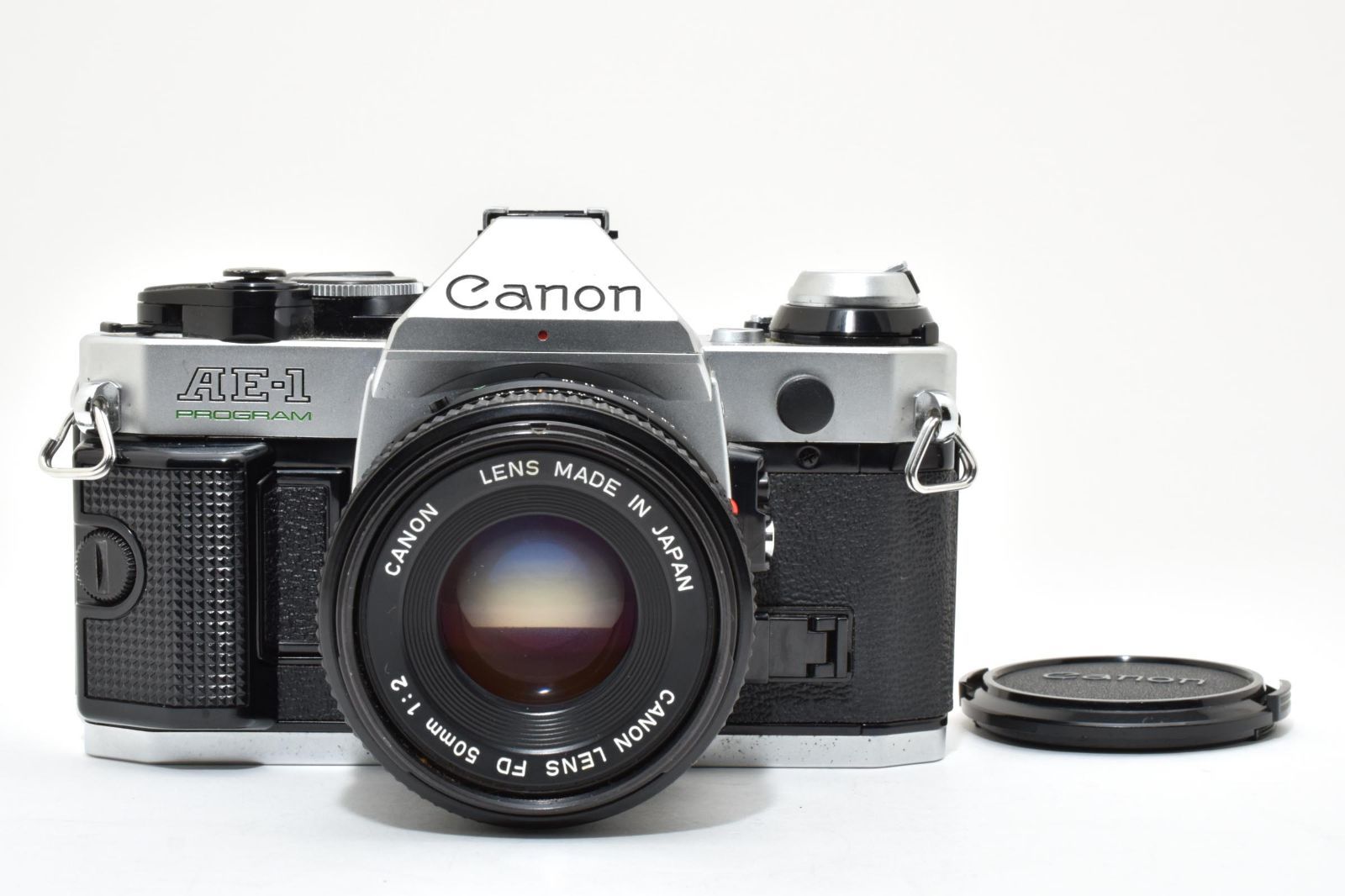 ☆外観美品☆ キヤノン Canon AE-1 PROGRAM シルバー + NEW FD 50mm F2