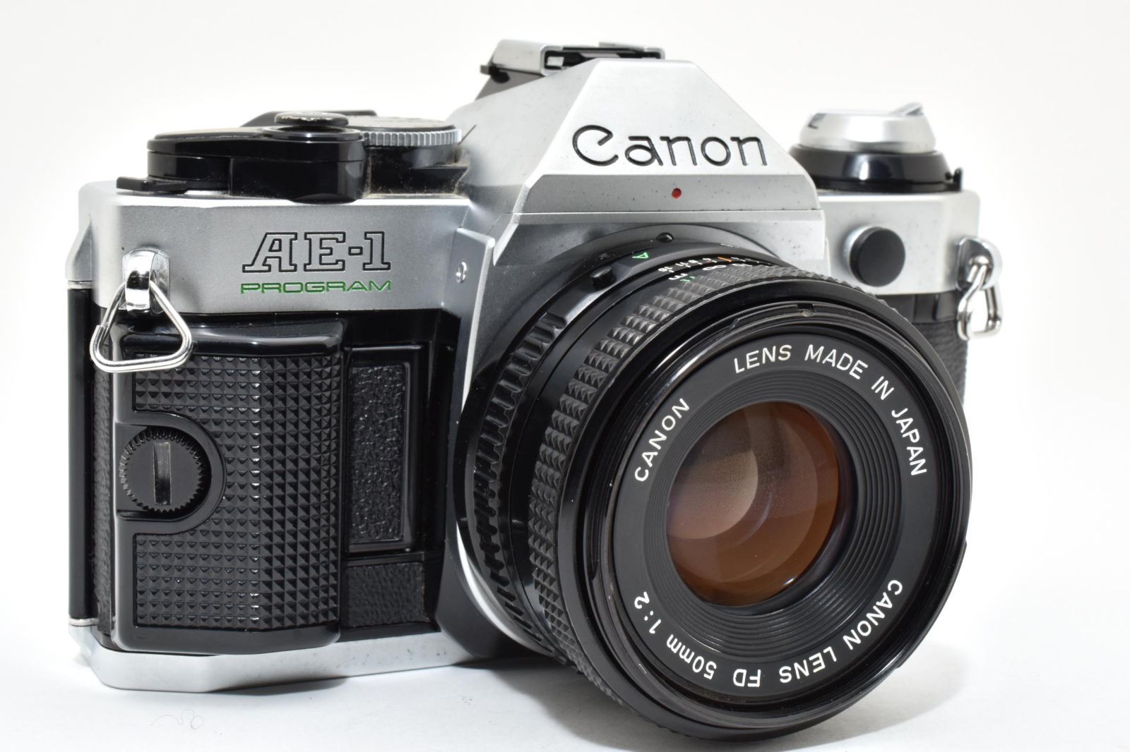 ☆外観美品☆ キヤノン Canon AE-1 PROGRAM シルバー + NEW FD 50mm F2