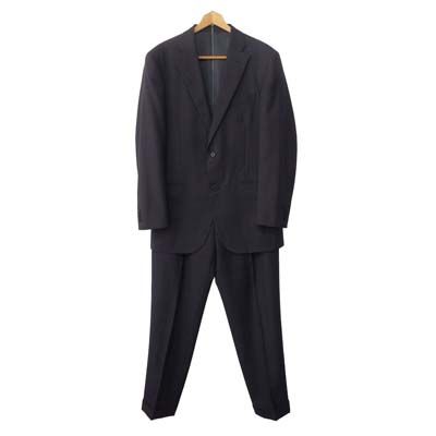 ニューヨーカー NEWYORKER スーツ セットアップ ジャケット パンツ ウール A7 チャコールグレー