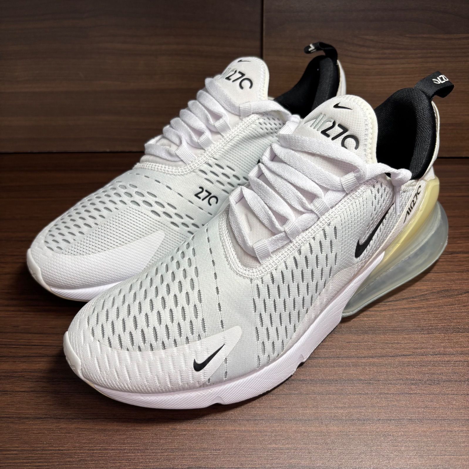ナイキ エアマックス270 ホワイト ブラック 中古品 size28.0㎝