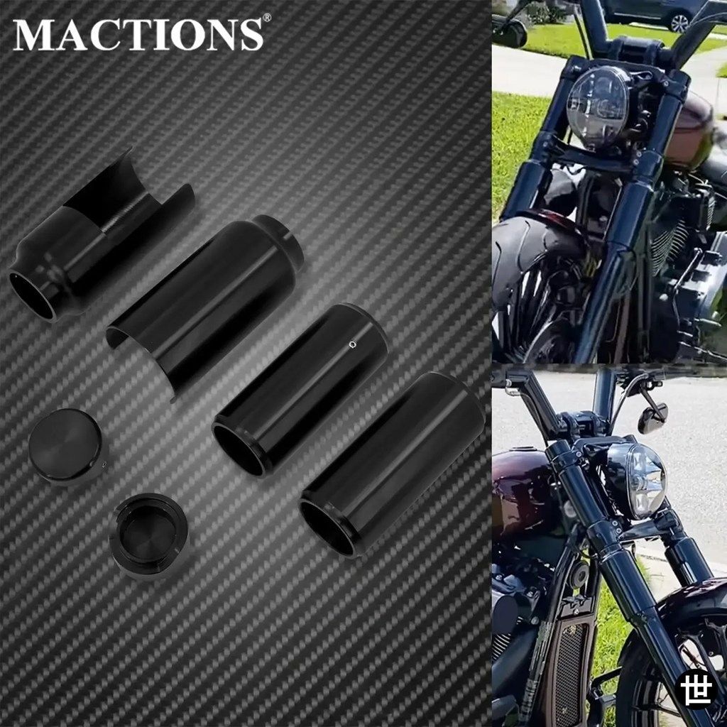 ハーレーダビッドソン ソフテイル ブレイクアウト FXBR FXBRS FXBR 2018 2019 2021 2022-25 用 オートバイ フロントフォーク ショックカバ