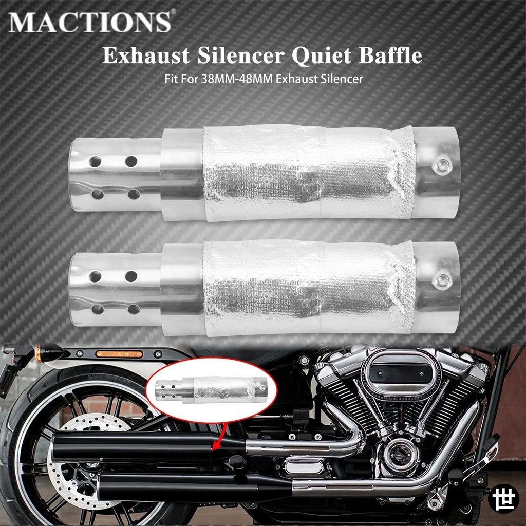 オートバイサイレンサー静音バッフルショートショットスタッガードエキゾーストシステム用ハーレースポーツスターソフテイルデュアルショー 6,454円