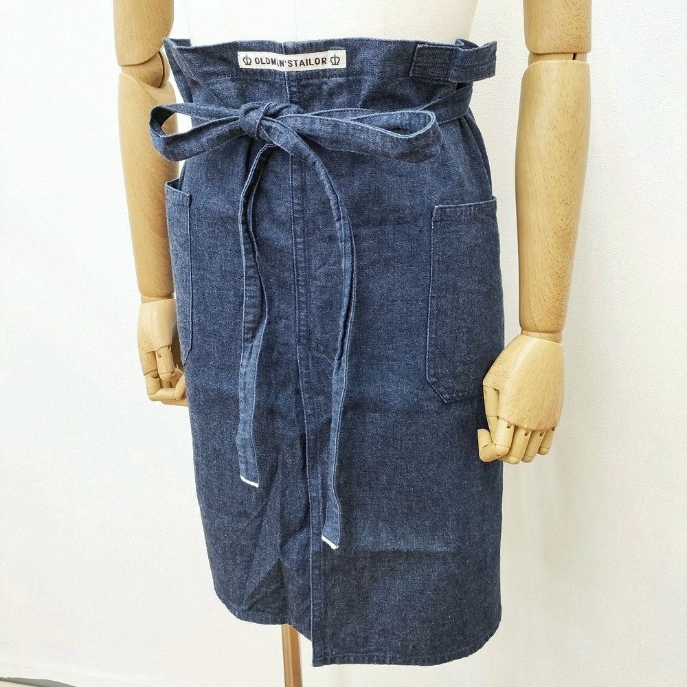 OLDMAN'S TAILOR コットン デニム サイズF エプロン アオ レディース