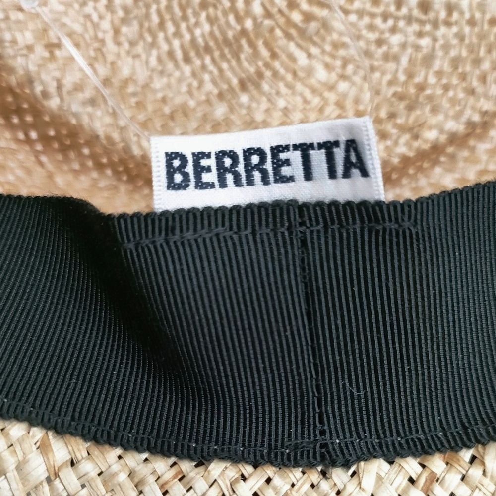 BERRETTA マープルミディアムブリム クロテープ結び 帽子 ハット