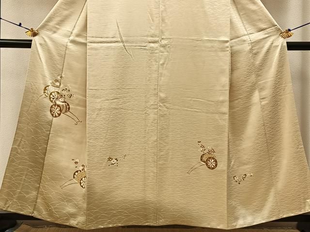 平和屋着物□訪問着 花車文 暈し染め 金彩 正絹 逸品 BAAX6593hj