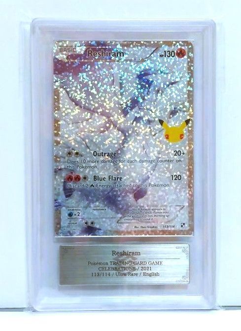 鑑定書付【ARS10】Reshiram レシラム プロモ 25th 英語版 - メルカリ