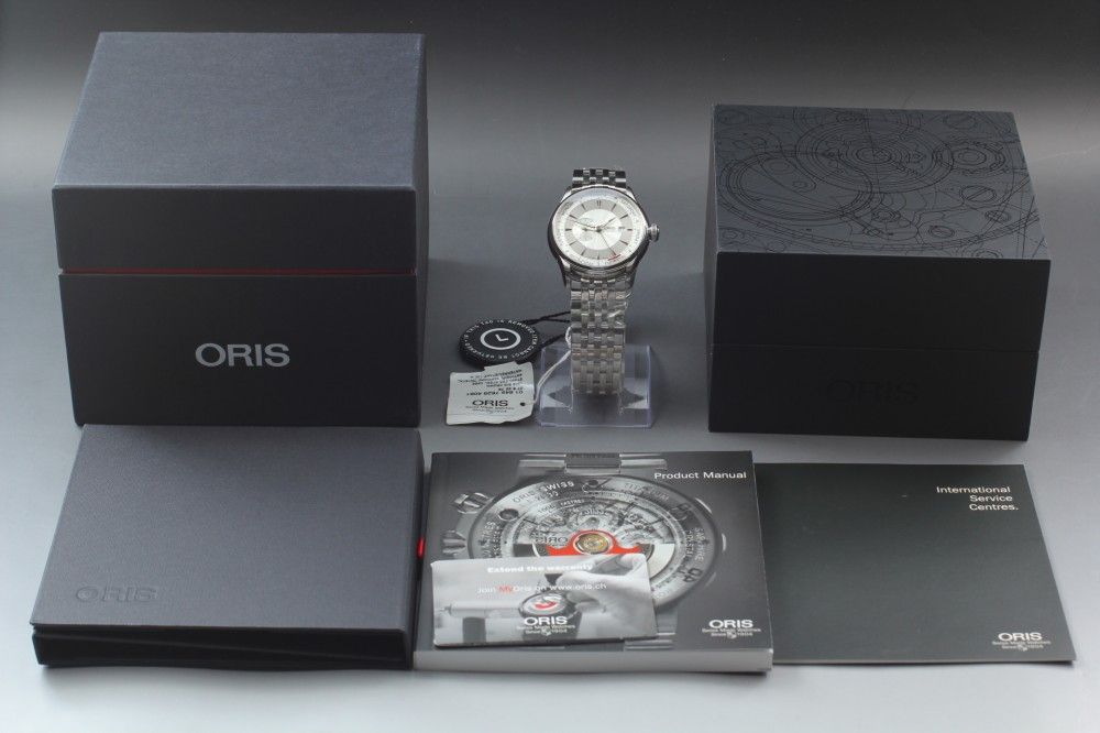 時計 ORIS オリス アートリエ 7596 スモールセコンド ポインターデイト