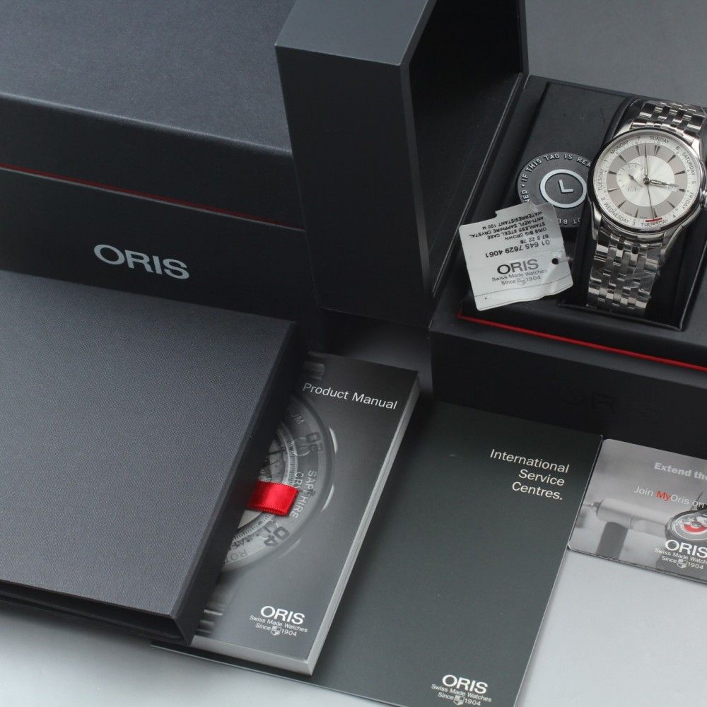 稼働品】未使用品 ORIS アートリエ スモールセコンド ポインターデイ