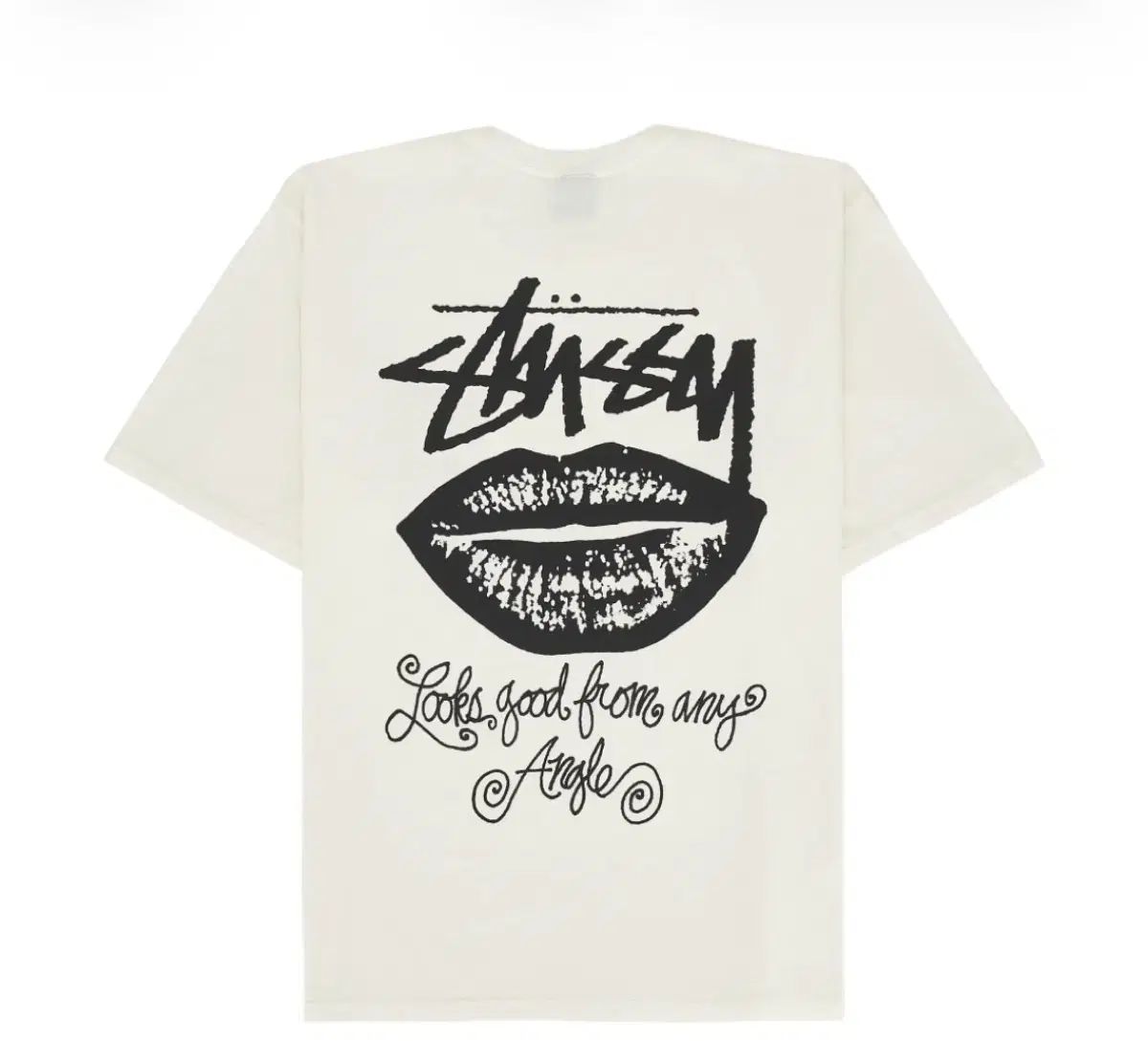 STUSSY アニメ アングル ピグメント ダイド Tシャツ ナチュラル XL