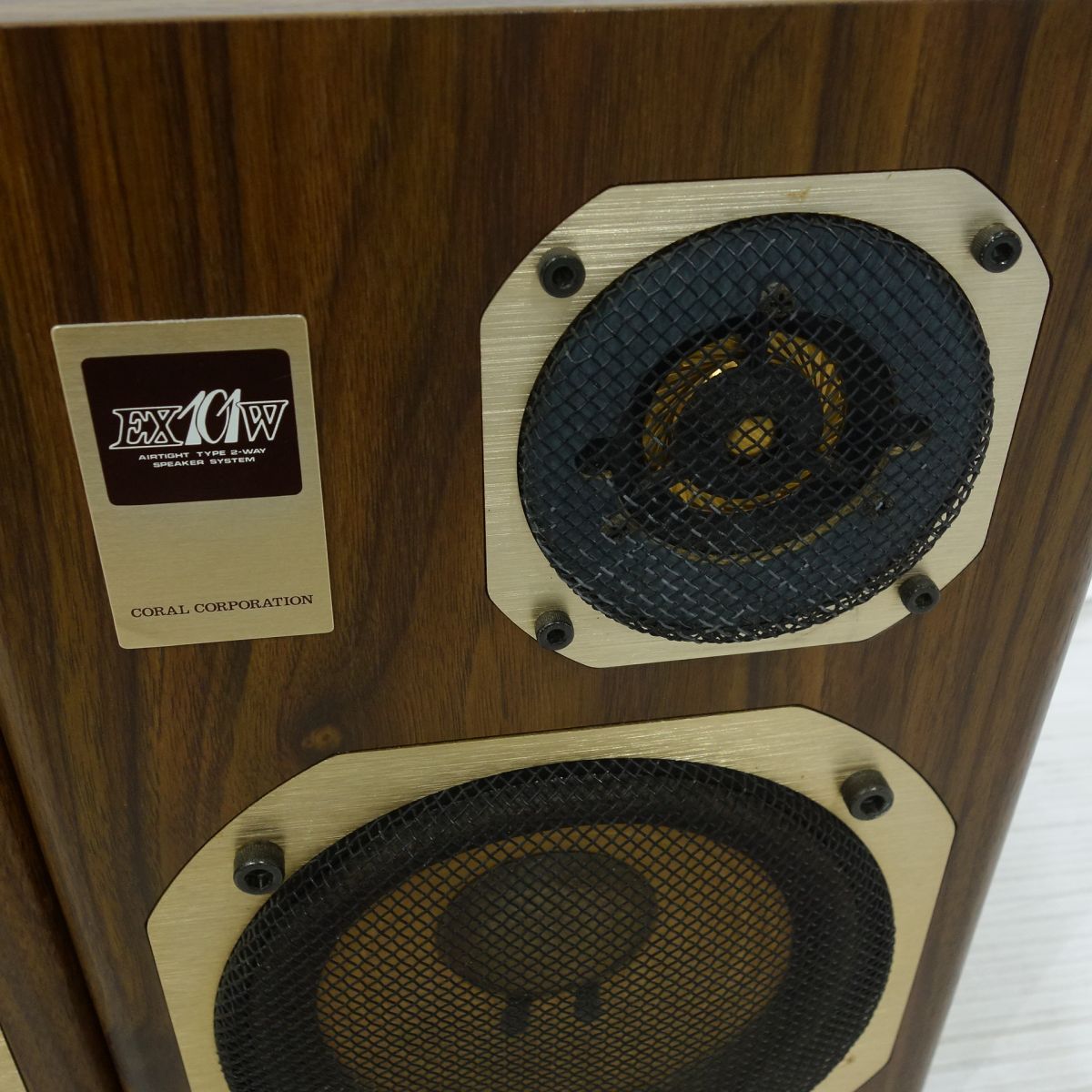 CORAL コーラル 2-WAY スピーカー ペア EX-101W ※中古 - メルカリ
