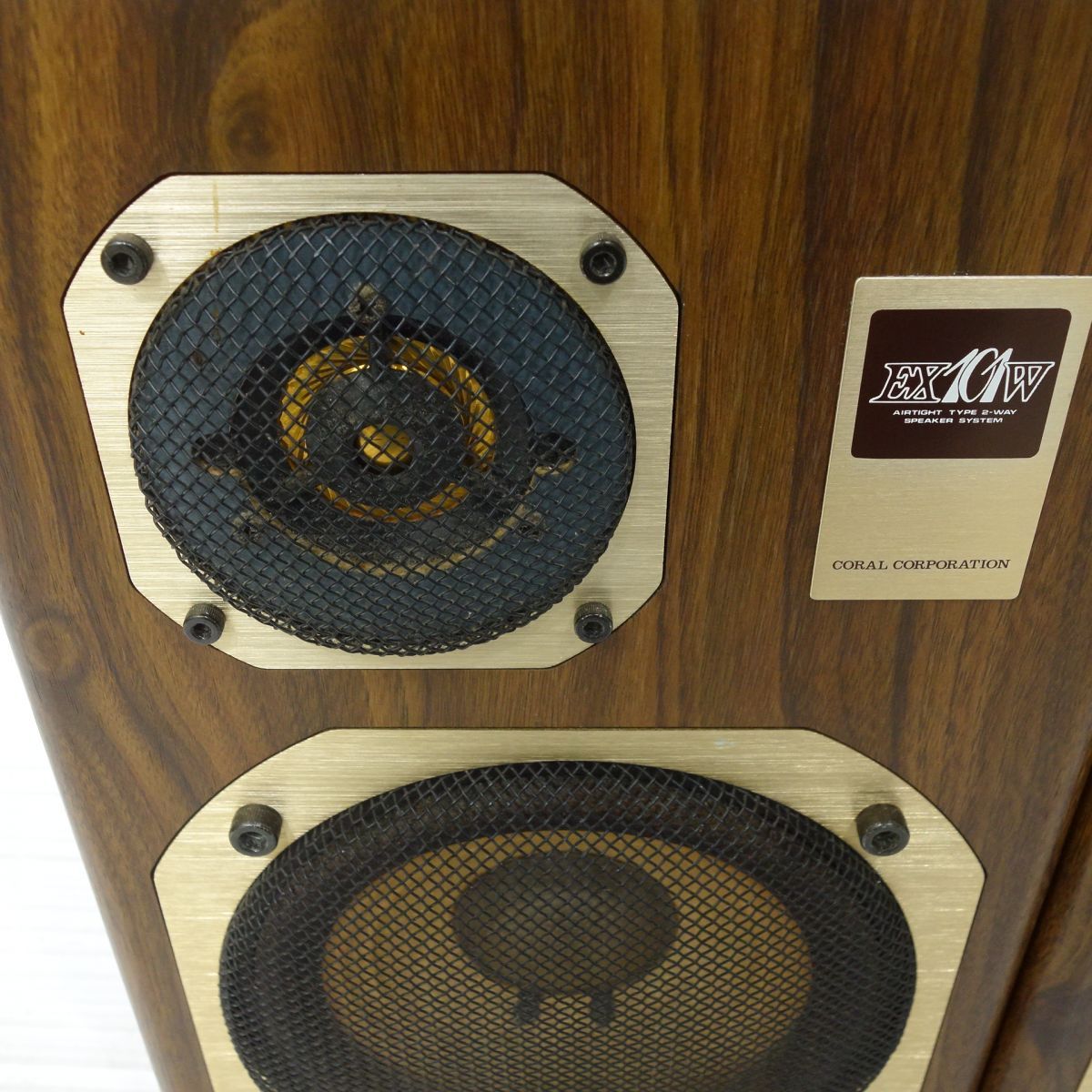 CORAL コーラル 2-WAY スピーカー ペア EX-101W ※中古 - メルカリ