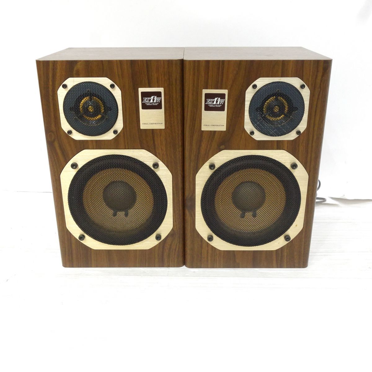 Coral EX101 コーラル スピーカー 中古 CORAL コーラル 2-WAY スピーカー ペア EX-101W ※中古 - メルカリ