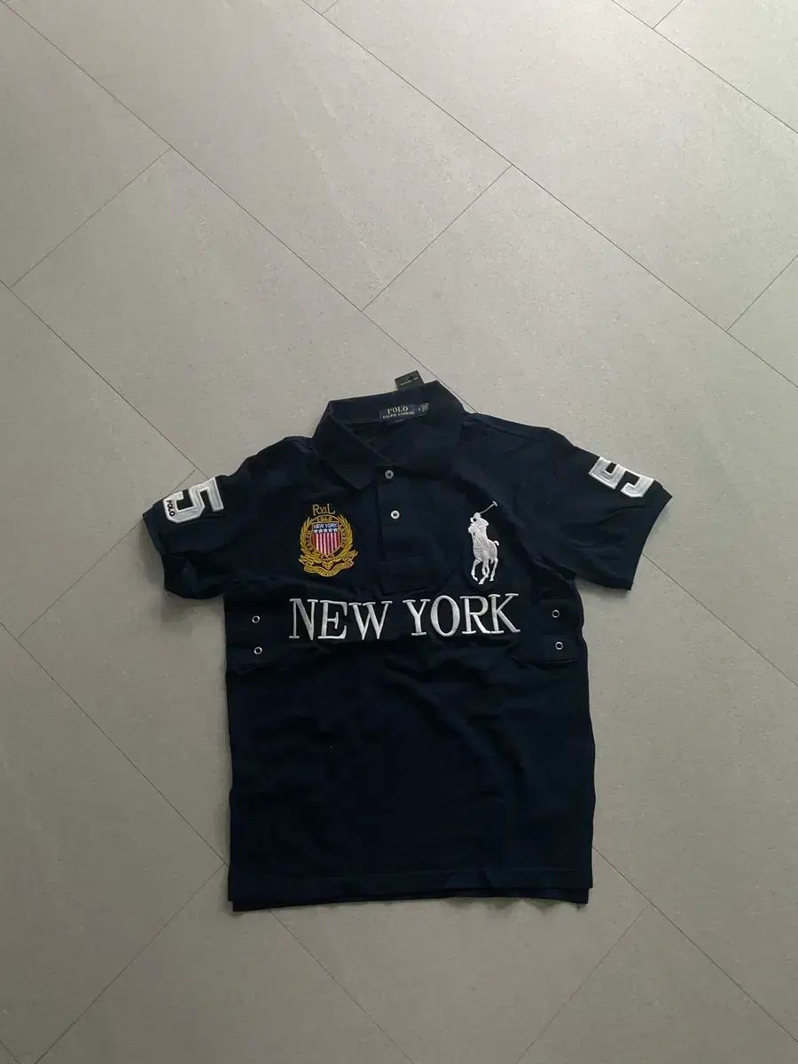 ポロ ビックポニー NEW YORK スリムフィット 半袖 カラーTシャツ S