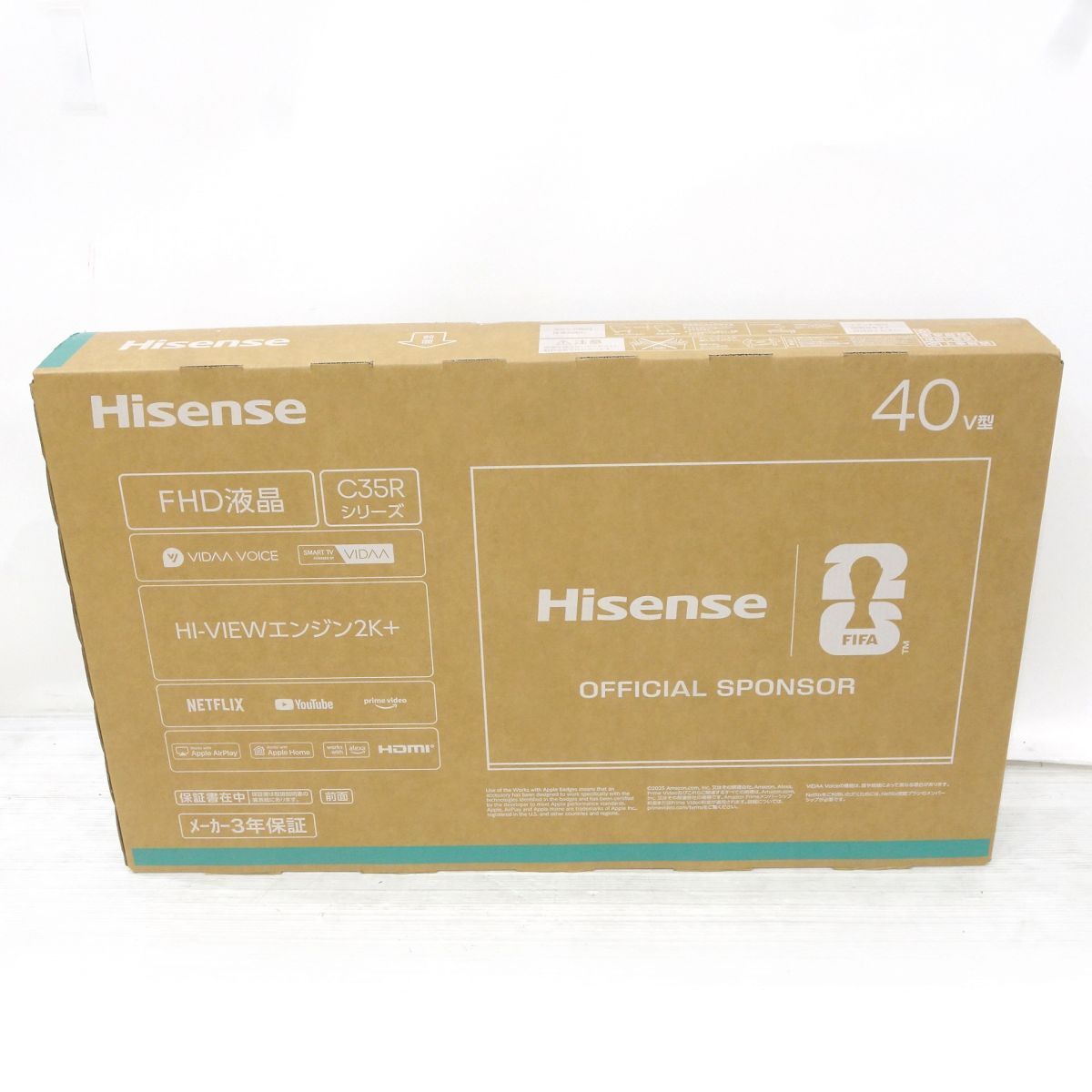 【未開封】ハイセンス 40V型 フルハイビジョン液晶テレビ 40C35R