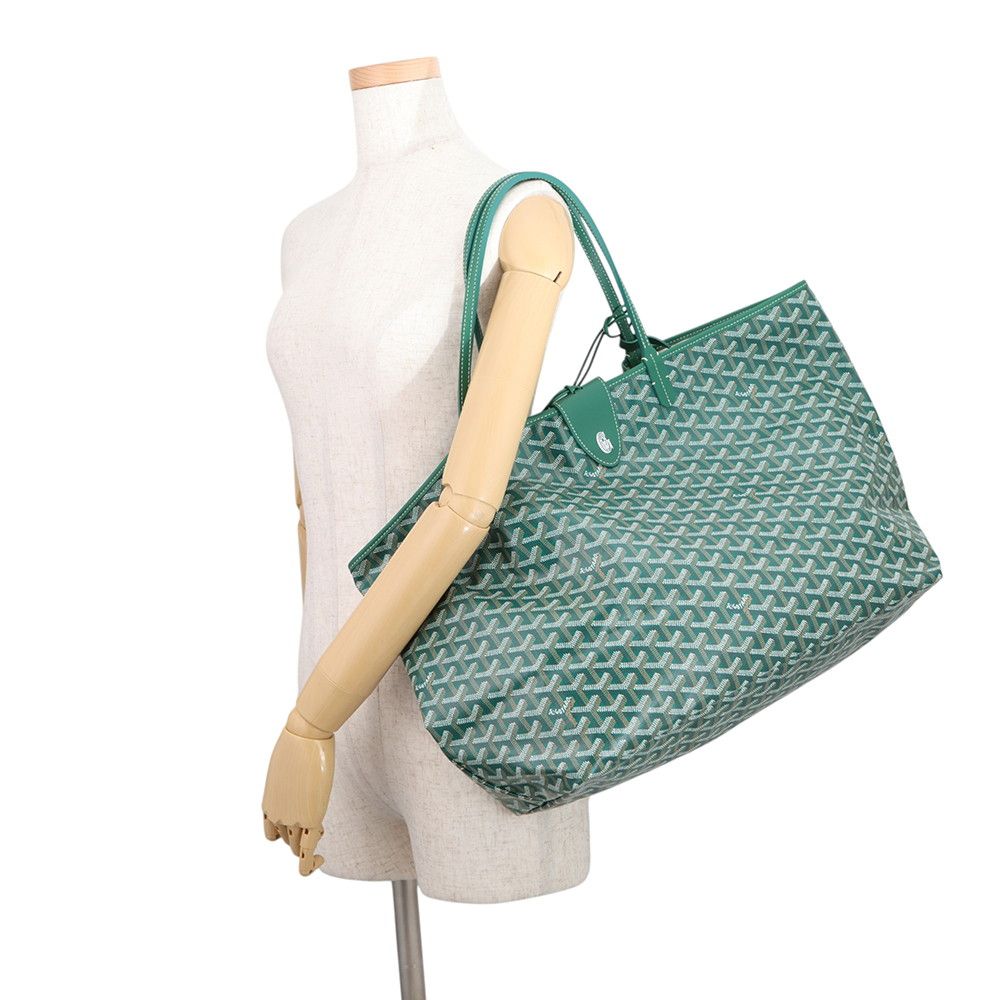 ゴヤール トートバッグ サンルイGM クリップ付 PVC GOYARD ポーチ付き 