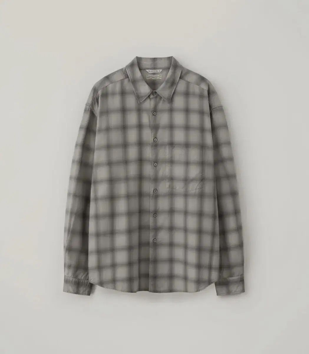 BLANK ROOM チェックシャツ Haze gray 1サイズ