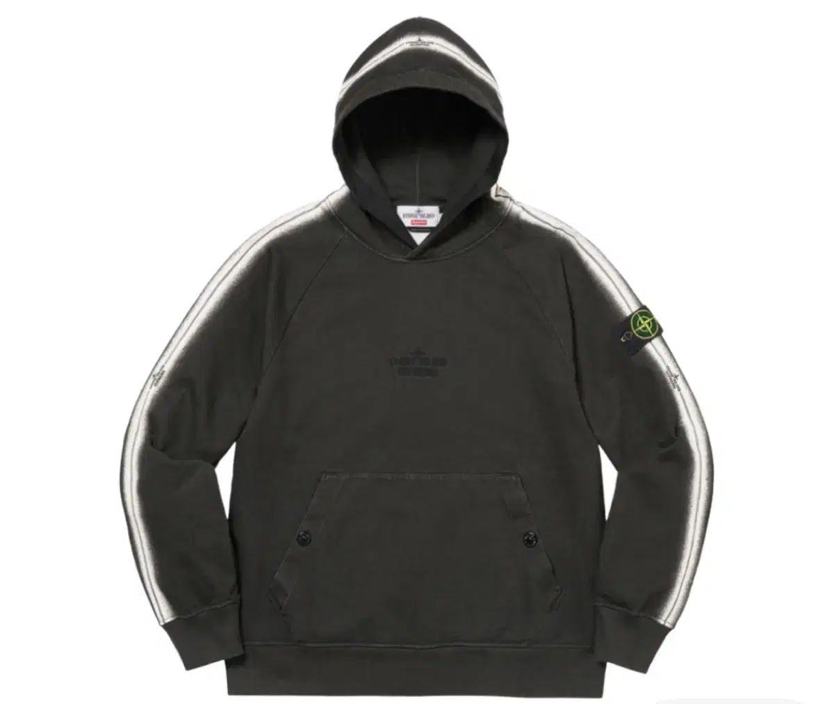 Supreme ストーンアイランド ストライプ フーディー