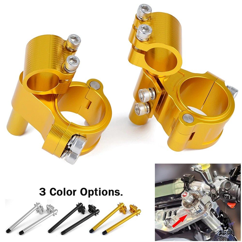 CNC ビレット クリップオン ハンドルバー 37/45/51/52/58mm 汎用バイク用