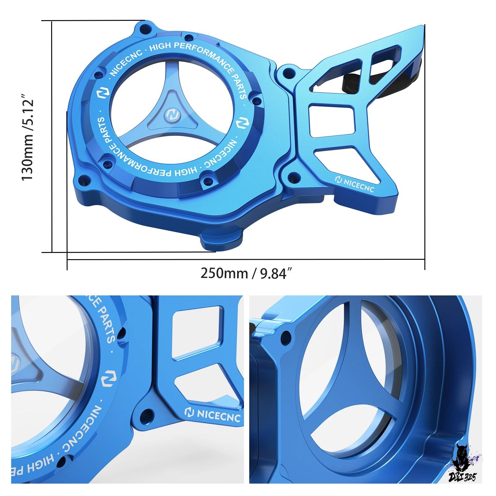 Yamaha YZ65/YZ80/YZ85 2018-2023年式 透明イグニッションカバー スプロケットガードキット