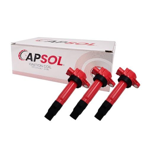 【 CAPSOL 】 強化イグニッションコイル 3本 1台分 アルト ターボRS HA36S スズキ用 互換品 33400-74P00 33400-74P10 点火 制御 交換ts 9f119593