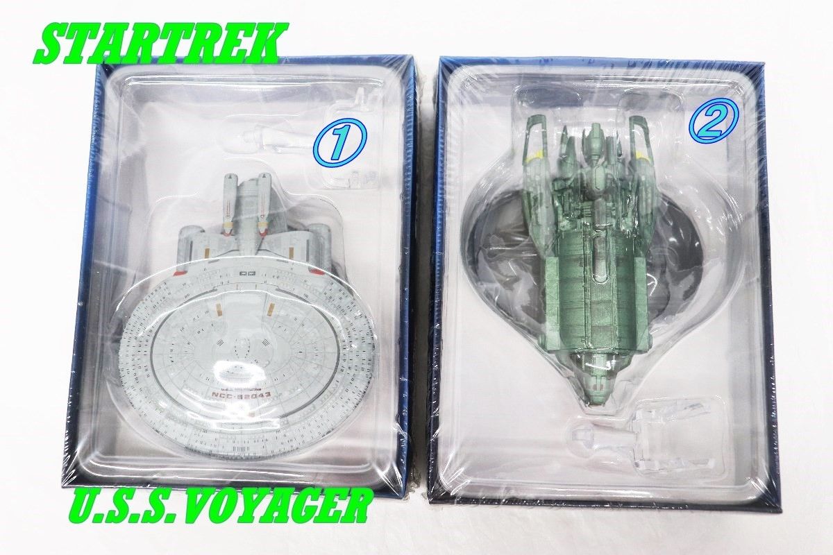 未使用　スタートレック　Star Trek USS Voyager フィギュア STAR TREK U.S.S.VOYAGER スタートレック ボイジャー フィギュア 2個