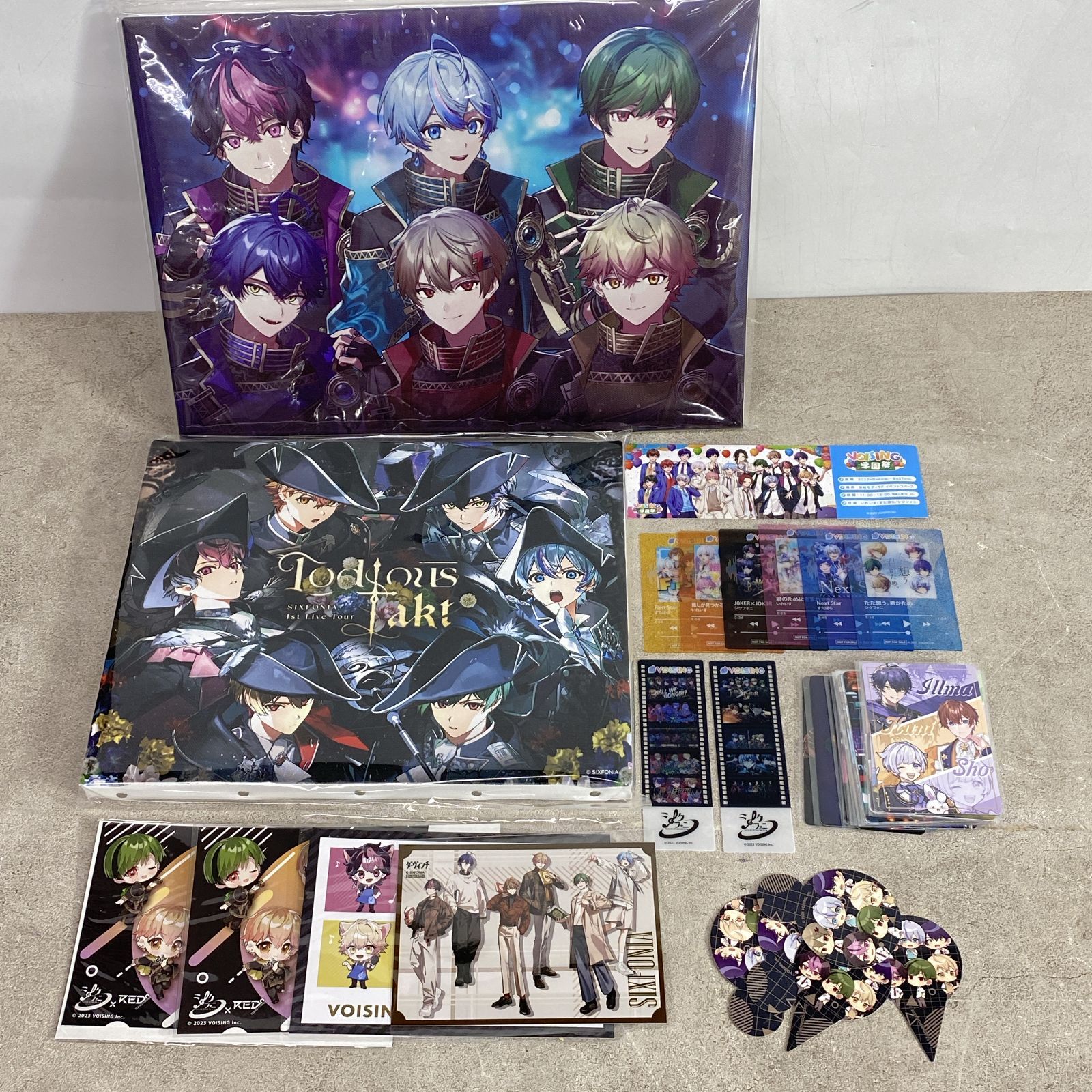 sixfonia シクフォニ グッズまとめ 全員集合 アートボード VOISING