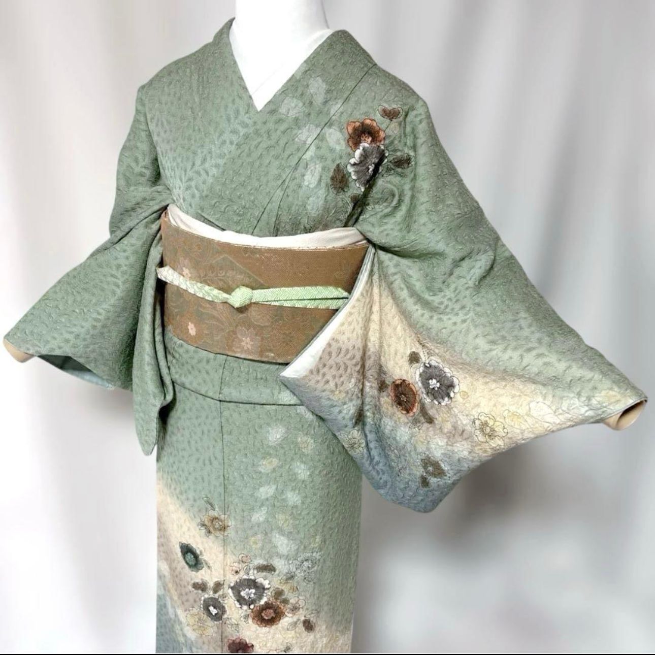 正絹】辻が花 訪問着 袷 フルセット 4点 式典 身丈163 裄丈67.5 - メルカリ