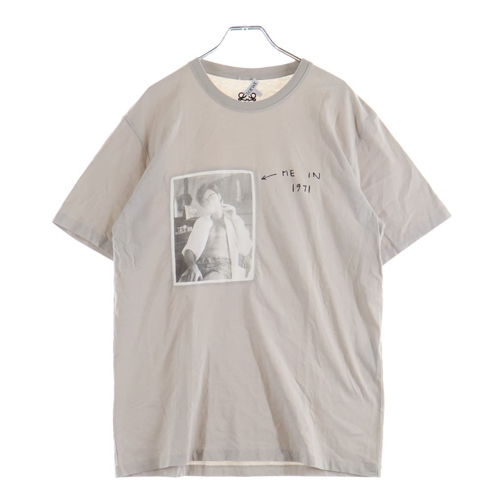 LOEWE (ロエベ) 21SS Anagram Portrait graphic T-shirt アナグラム ポートレート 半袖Tシャツ H526Y22J32 ベージュ