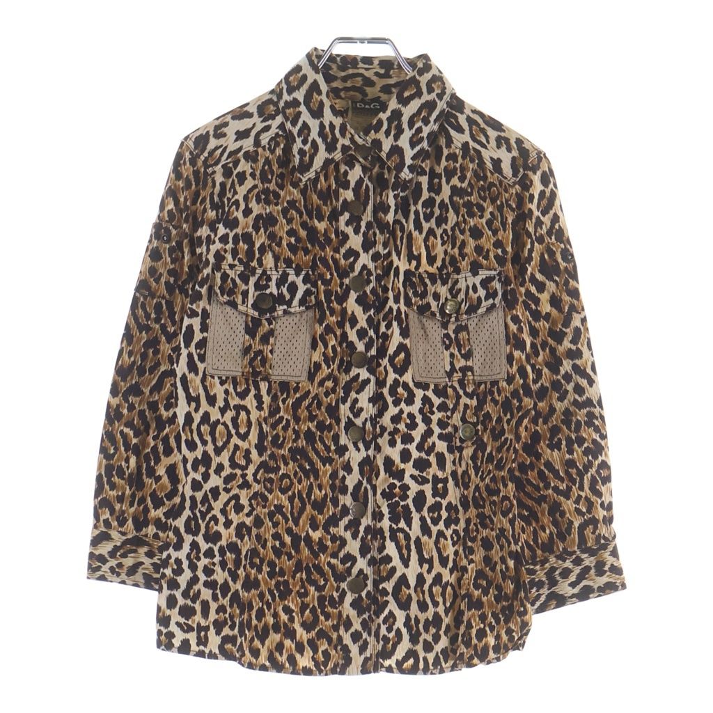 DOLCE & GABBANA (ドルチェアンドガッバーナ) Leopard print longsleeved shirt レオパード 長袖シャツ 総柄